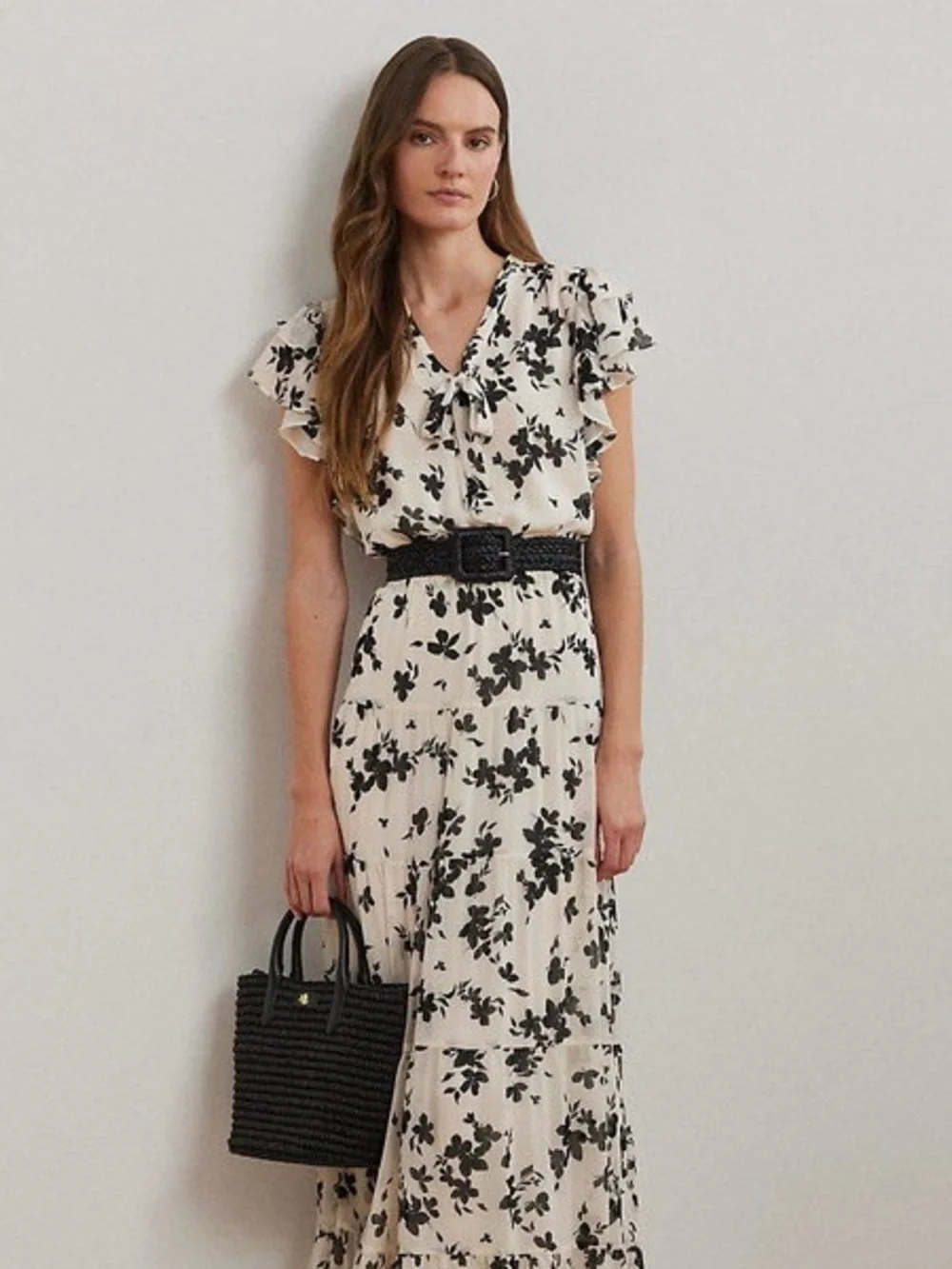 NWOT LAUREN RALPH LAUREN
Floral Georgette Tie-Neck Maxidress size 16 - Picture 13 of 16